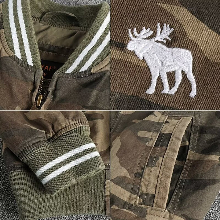Herren Camouflage Bomberjacke Echo Archiv