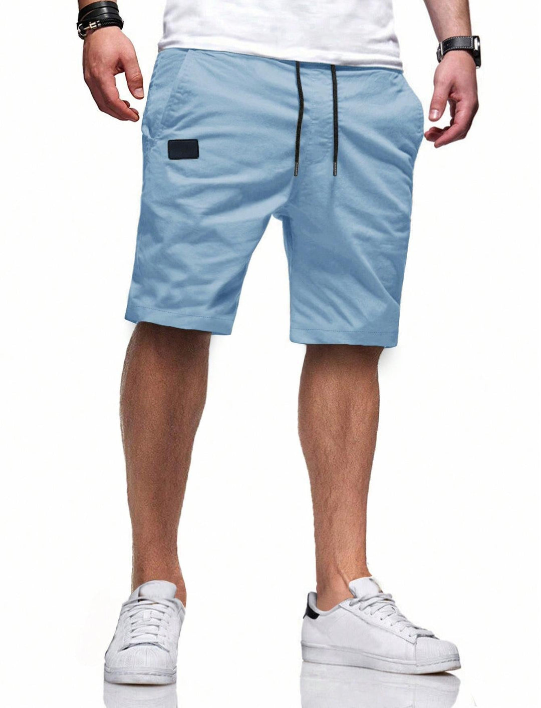 Herren bequeme Sport Shorts mit praktischen Taschen und elastischem Bund – Marzano