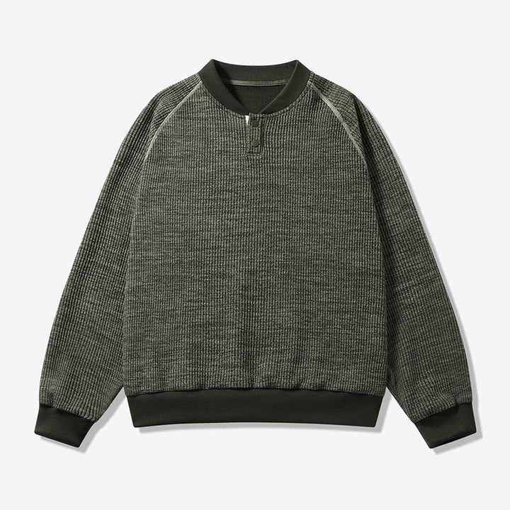 Herren Bequemer Sweater mit Stehkragen Echoarchiv