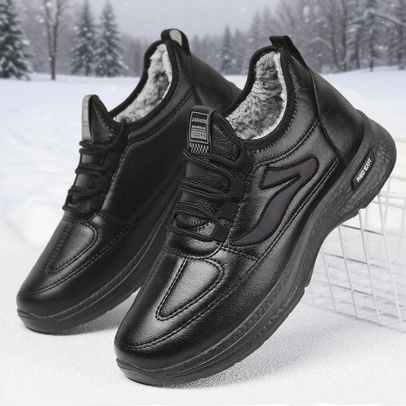 Damen Sportliche Lammfell-Sneaker mit rutschfester Sohle Echo Archiv