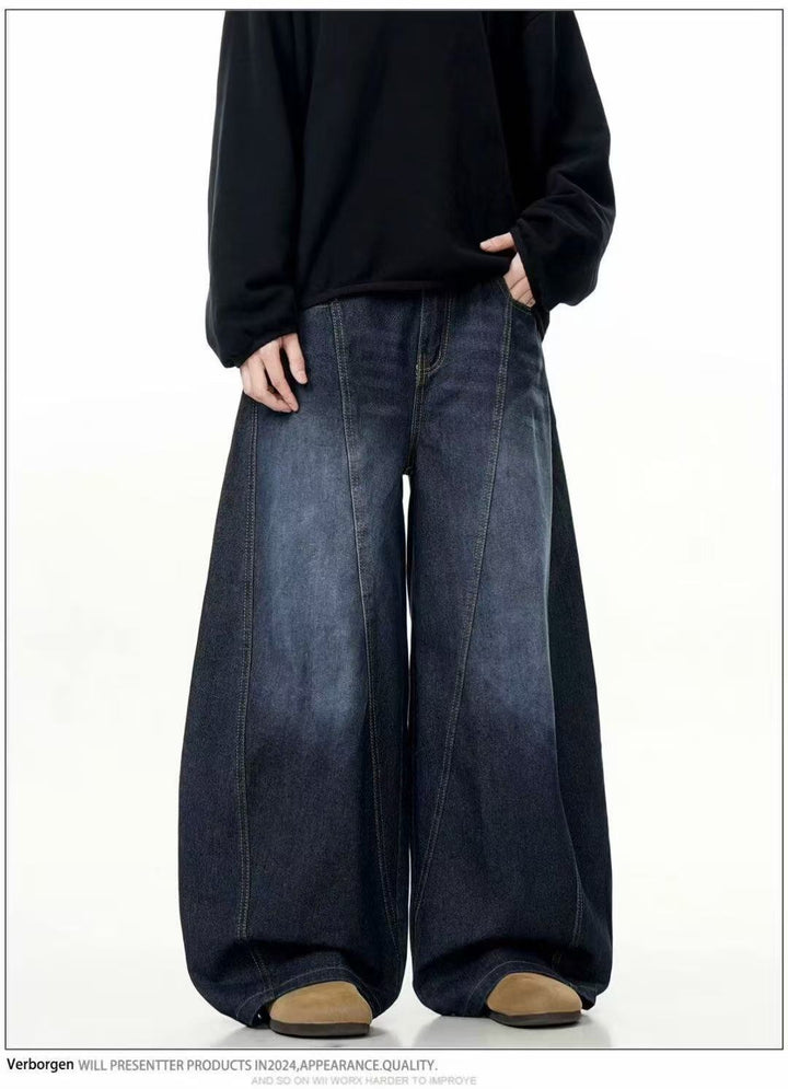 Damen Weitgeschnittene Denim-Hose Echo Archiv