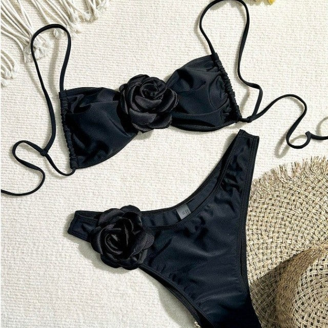 Damen Bikini mit floralem Rüschendetail Echo Archiv