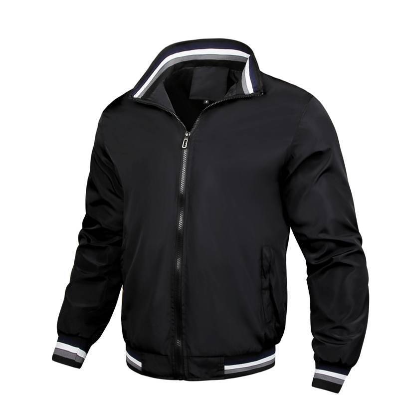 Herren sportliche Windjacke mit strukturiertem Kragen und atmungsaktiver Technologie Echoarchiv