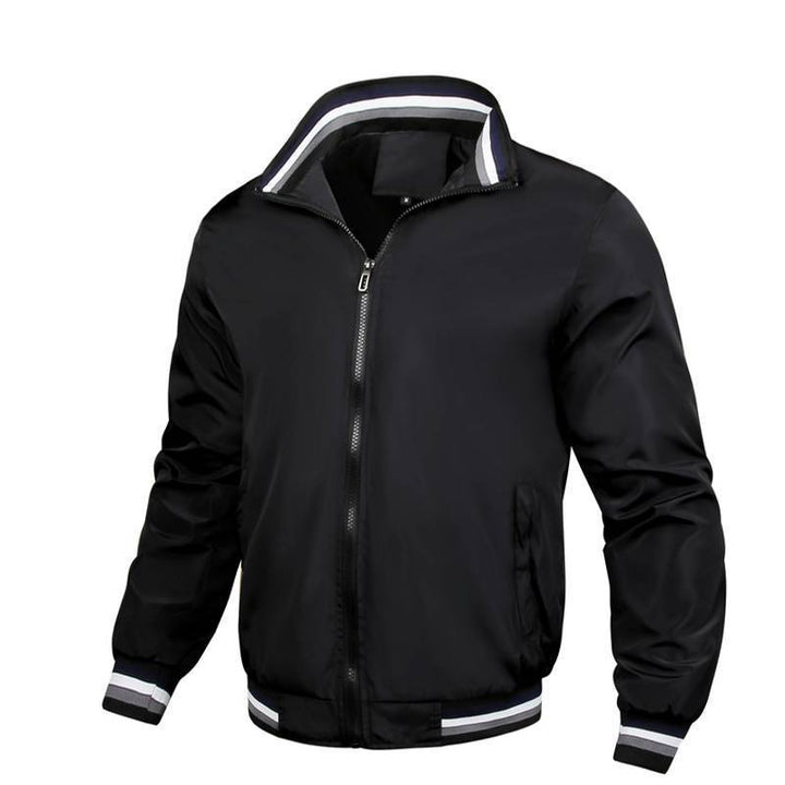 Herren sportliche Windjacke mit strukturiertem Kragen und atmungsaktiver Technologie Echoarchiv