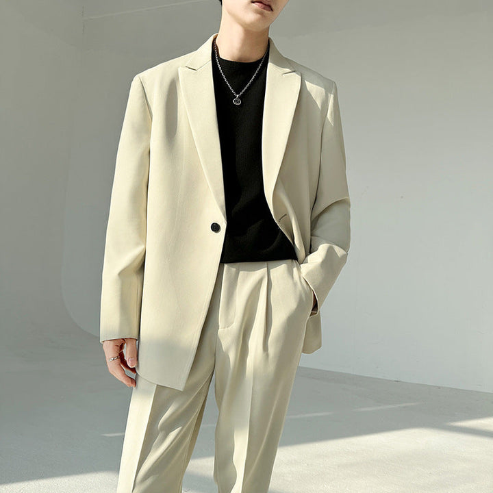 Herren eleganter Anzugblazer mit Echoarchivrnem Schnitt und feinem Innenfutter Echoarchiv