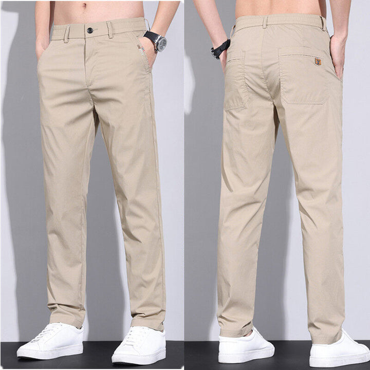 Herren modische Chino-Hose mit elastischem Bund und praktischen Seitentaschen Echoarchiv
