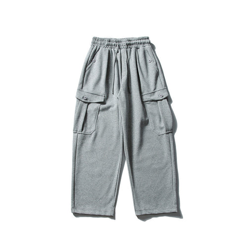 Herren Relaxed-Fleece-Cargohose mit elastischem Kordelbund und Utility-Taschen Echoarchiv
