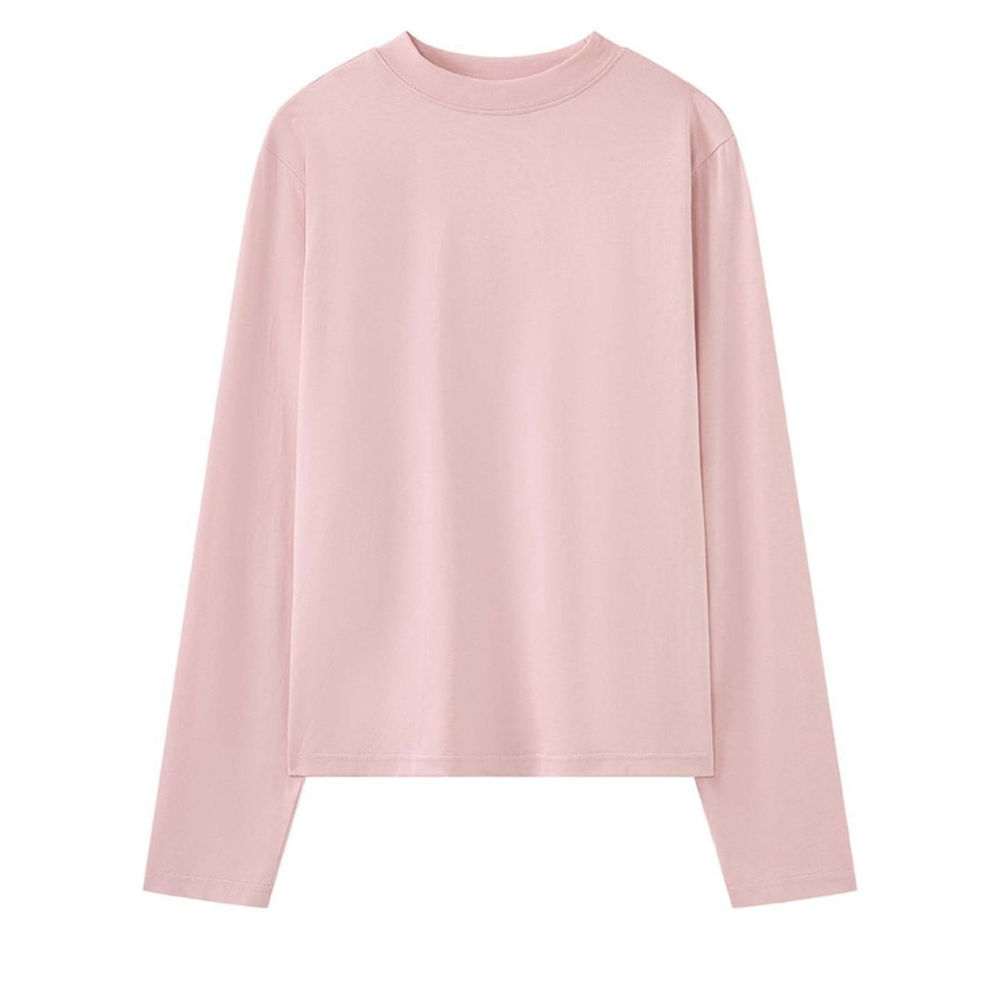 Damen Oversize-Langarmshirt mit Rundhals und Baumwoll-Jersey Echoarchiv