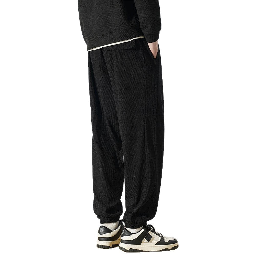 Herren Relaxed-Fit Cord-Jogginghose mit Tunnelzug, elastischen Knöchelbündchen & Cargo-Detail Echo Archiv