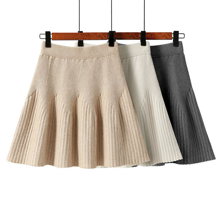 Damen Plissee-Rock mit weichem Material und elegantem Wellenmuster Echo Archiv