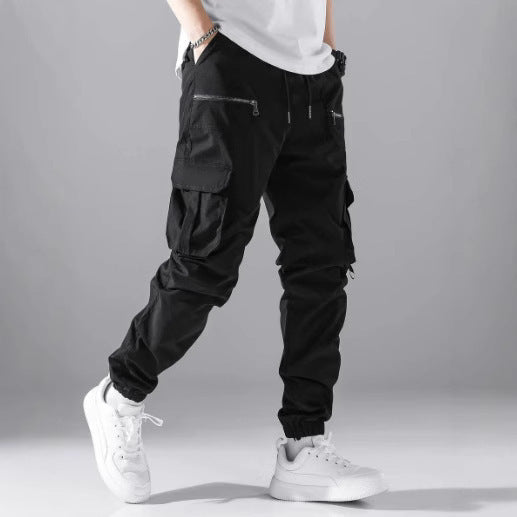 Herren Cargo-Jogginghose mit elastischem Bund und praktischen Reißverschlusstaschen Echoarchiv