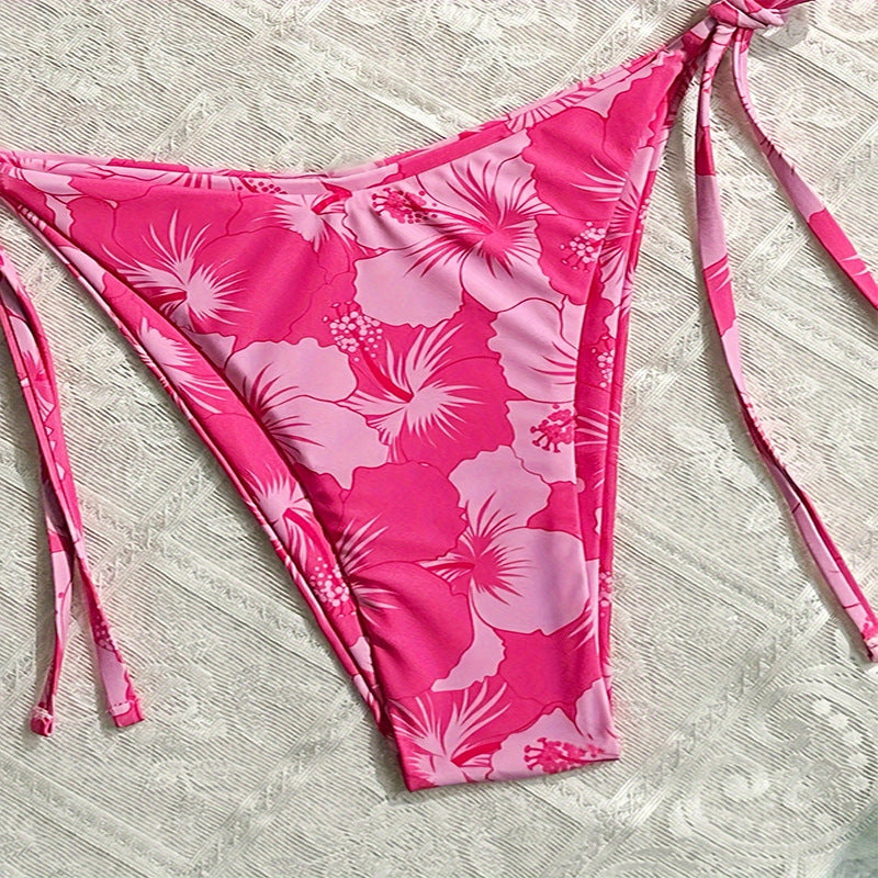 Damen Floral Triangel-Bikini mit verstellbaren Trägern Echo Archiv
