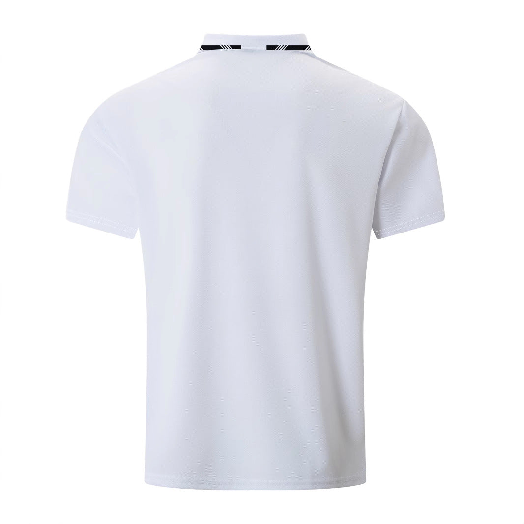Herren Kurzarm Poloshirt mit stilvollen Kontraststreifen Echoarchiv
