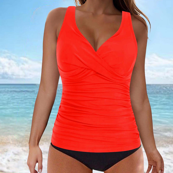 Damen Tankini-Oberteil mit raffiniertem Wickeldesign Echo Archiv