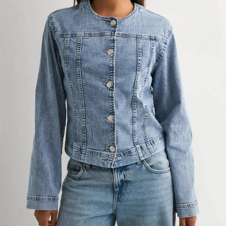 Damen zeitlose Denim-Jacke im modernen Schnitt Echo Archiv