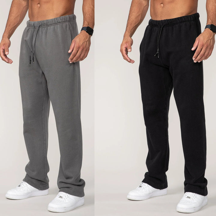 Herren lässige Freizeithose mit weichem Innenfutter und elastischem Bund Echoarchiv