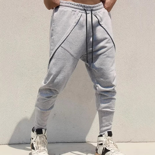 Herren Tapered-Jogginghose mit tiefem Schritt, elastischem Bund & diagonalgesetzten Taschen Echo Archiv