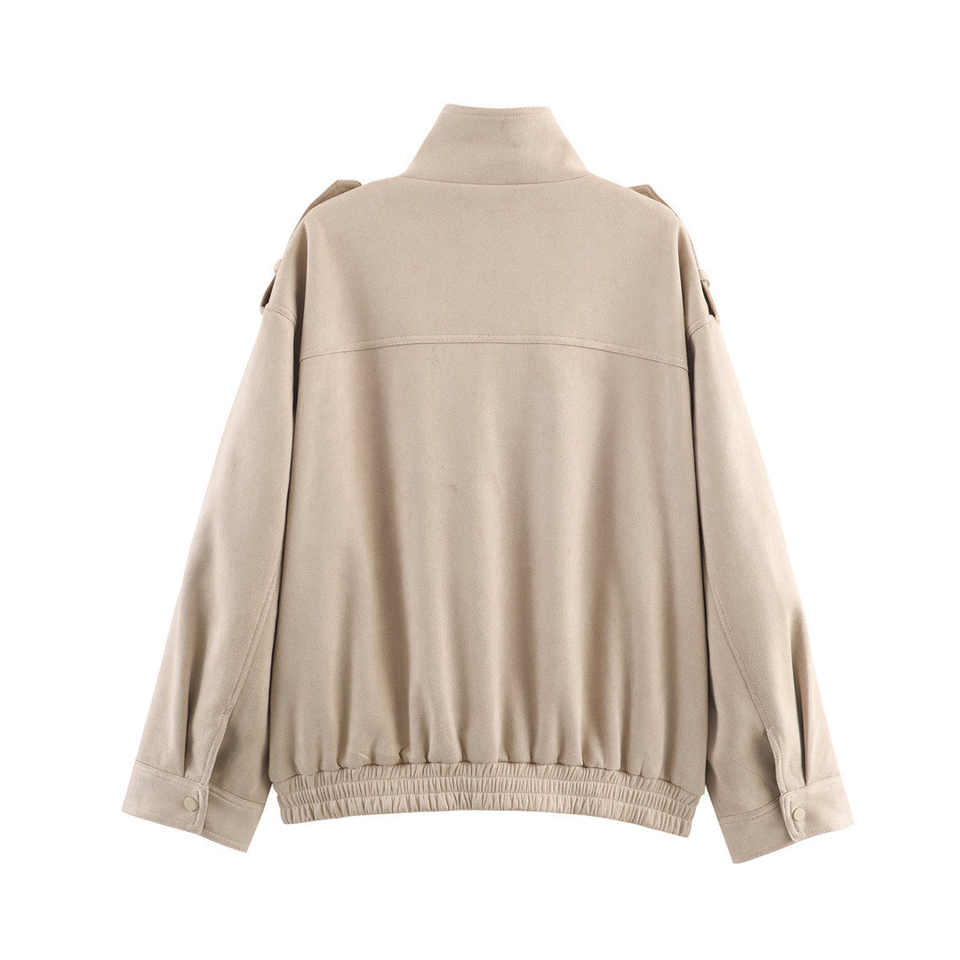 Herren utility‑Fieldjacke mit Schulterklappen, aufgesetzten Pattentaschen, verdeckter Reißverschluss und elastischem Saum – Taviero