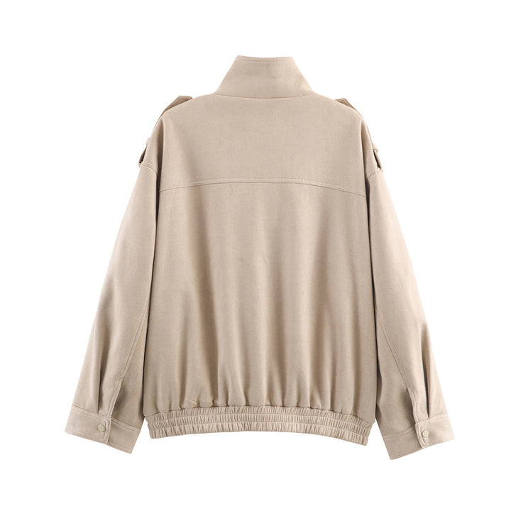 Herren utility‑Fieldjacke mit Schulterklappen, aufgesetzten Pattentaschen, verdeckter Reißverschluss und elastischem Saum – Taviero