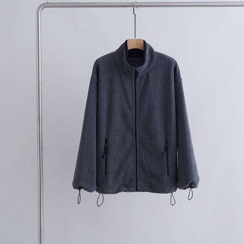 Damen Sportliche Fleecejacke mit hohem Kragen Echoarchiv