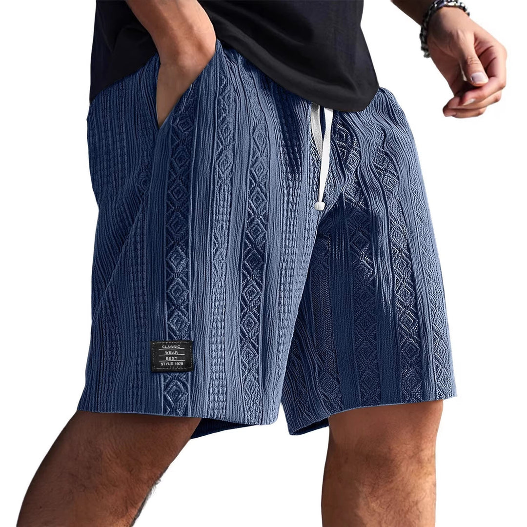 Herren Stilvolle Freizeithosen im lässigen Strickdesign Echoarchiv