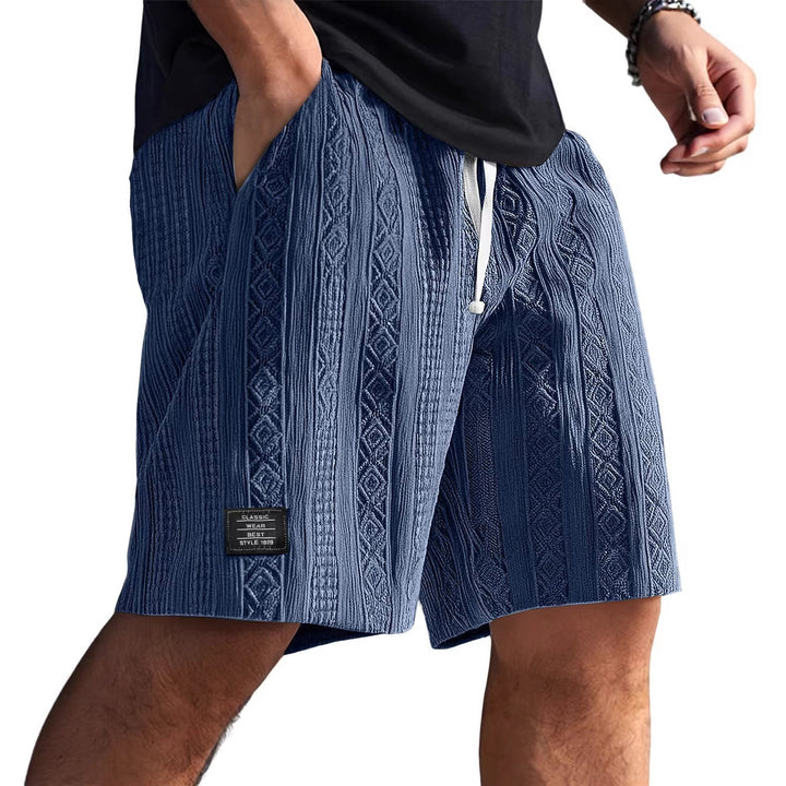 Herren Stilvolle Freizeithosen im lässigen Strickdesign Echoarchiv