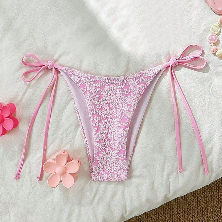 Damen Blumendekorierter Triangel-Bikini Echo Archiv