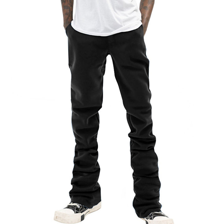 Herren Locker geschnittene Fleece-Jogginghose mit Tunnelzug, Seitentaschen & geradem Bein – Tavélo