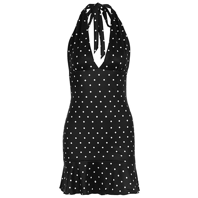 Damen Kleid mit Neckholder und Rocksaum Echo Archiv