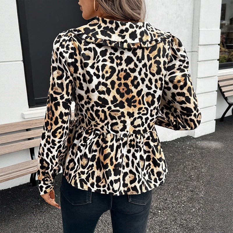 Damen Verspielte Leopardenbluse Echo Archiv
