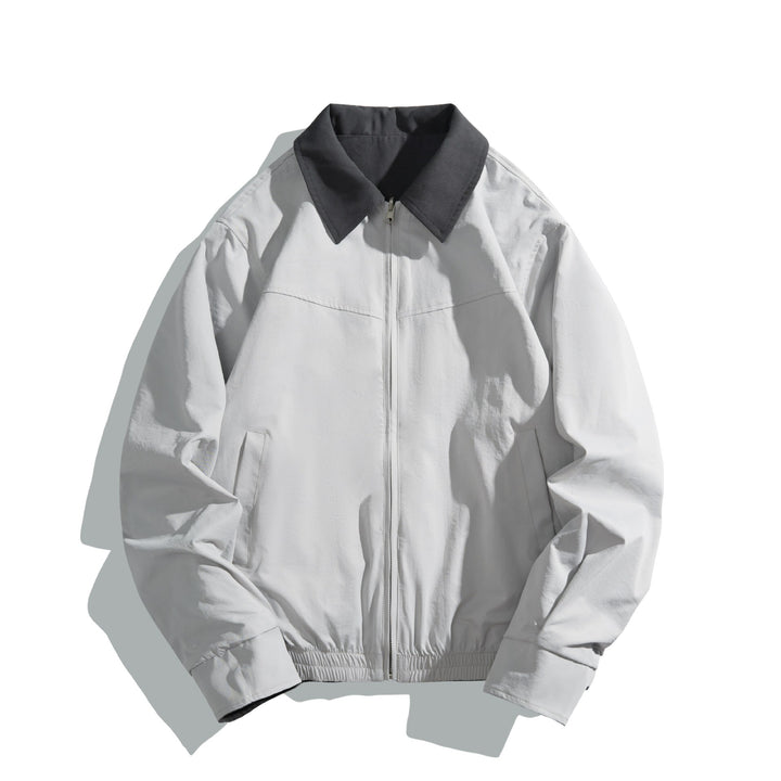 Unisex Kurz geschnittener Boxy‑Blouson mit kontrastkragen und leichter Wattierung Echoarchiv