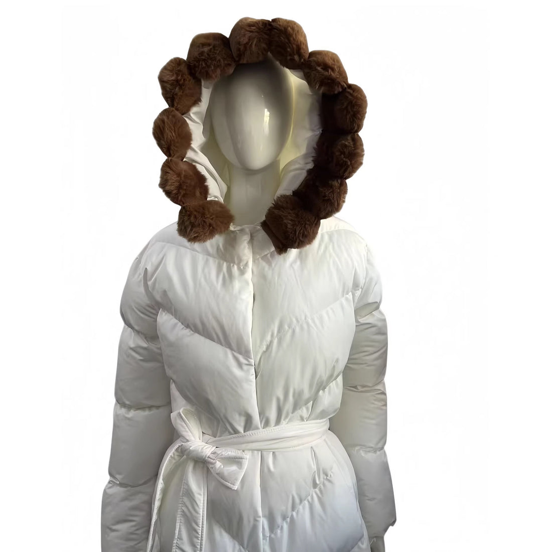 Damen Modische Daunenjacke mit hochabschließendem Kragen – Célinea