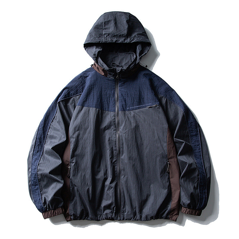Herren Weite technische Nylon-Cargohose mit elastischem Bund und Paneel-Details Echoarchiv
