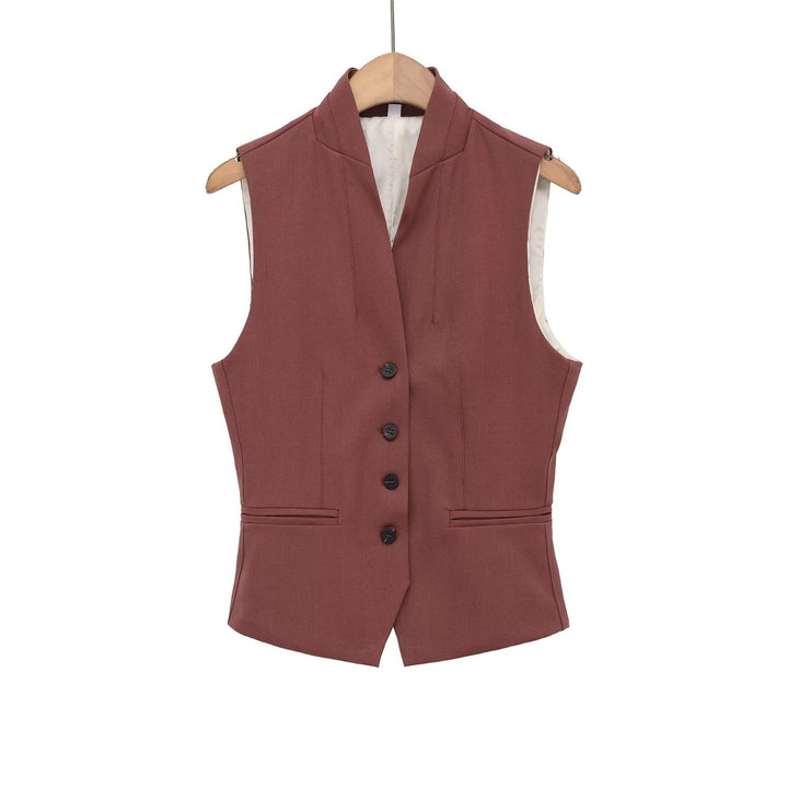Damen ärmellose Blazerjacke mit eleganter Silhouette und feinen Details Echo Archiv