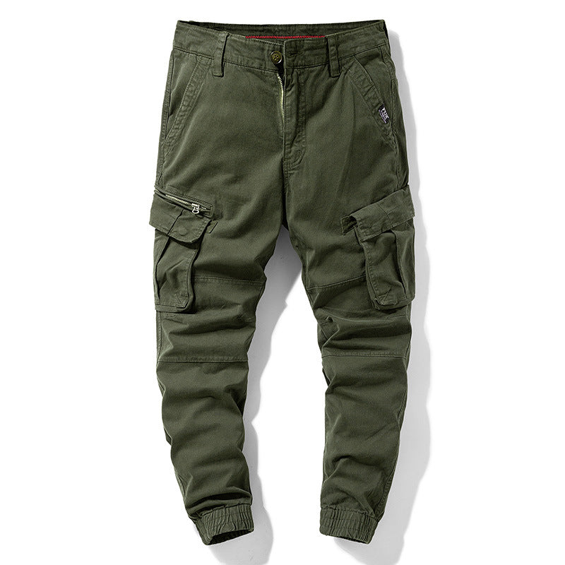 Herren Tapered‑Cargohose im Joggerstil mit Knieabnähern, Mehrfachtaschen und elastischen Knöchelbündchen Echo Archiv