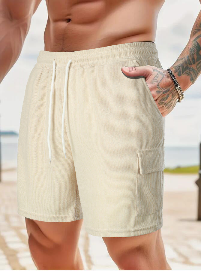 Herren Freizeithose mit praktischen Seitentaschen und elastischem Bund Echoarchiv