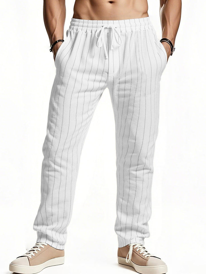 Herren komfortable Freizeithose mit gestreiftem Design Echoarchiv