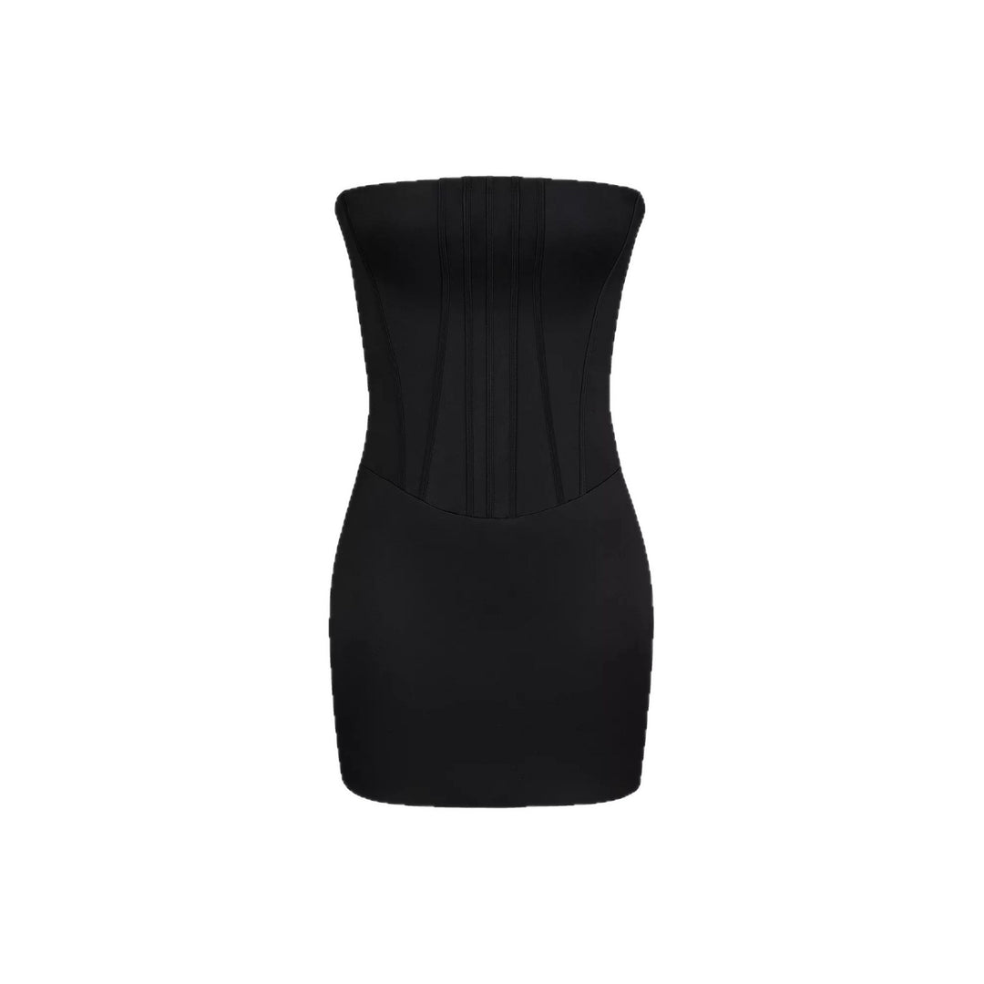 Damen figurbetontes Minikleid mit Tube-Oberteil und Korsett-Design Echo Archiv
