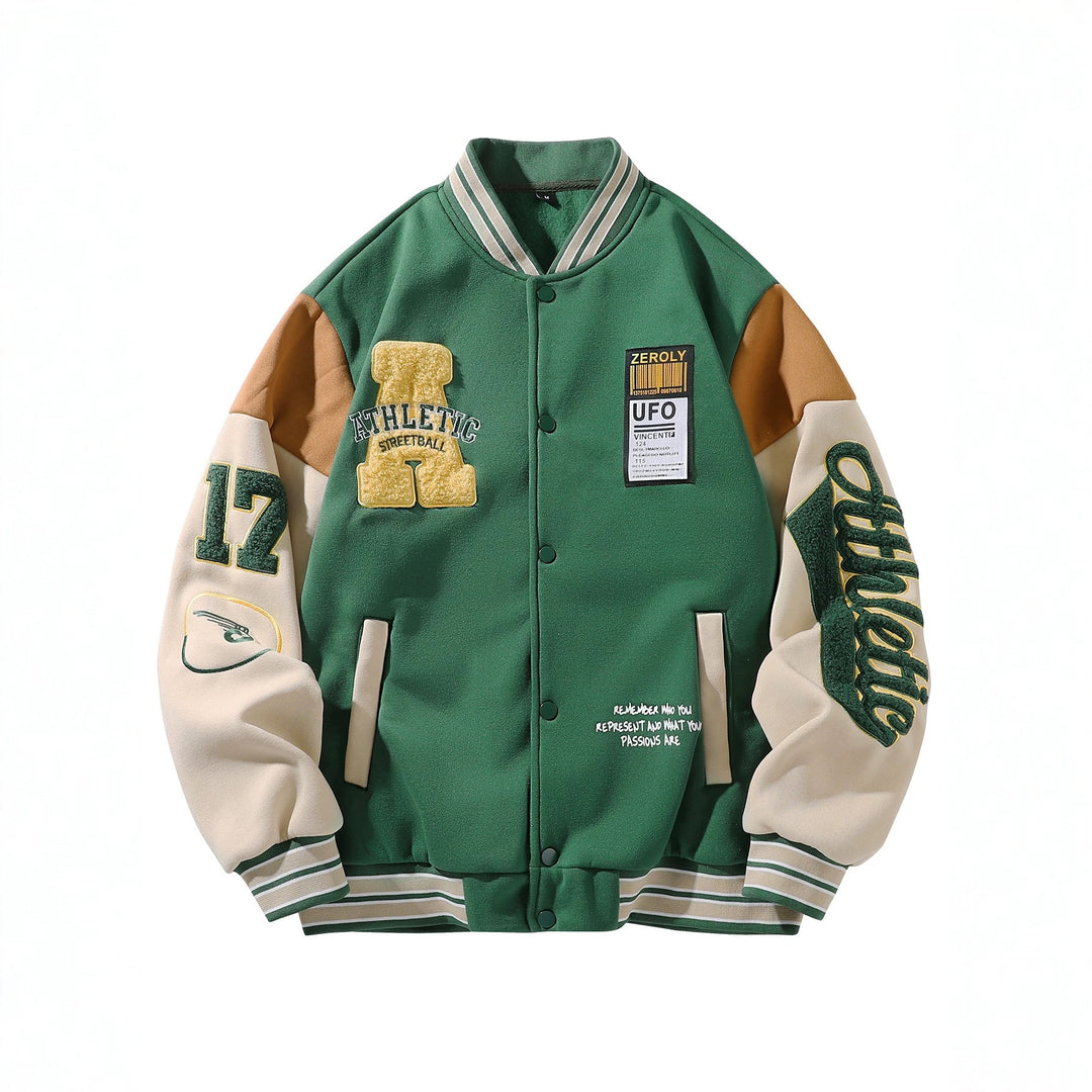Herren Elegante College-Jacke Echo Archiv
