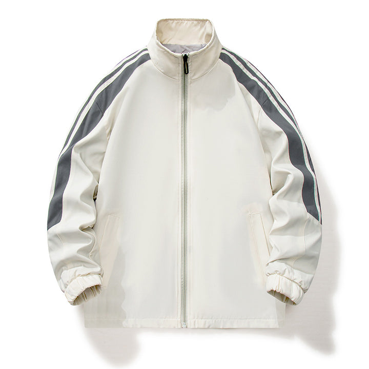 Herren Classic Sport Trainingsset mit Stehkragen, durchgehendem Reißverschluss und elastischen Zugbundhosen – Marzano