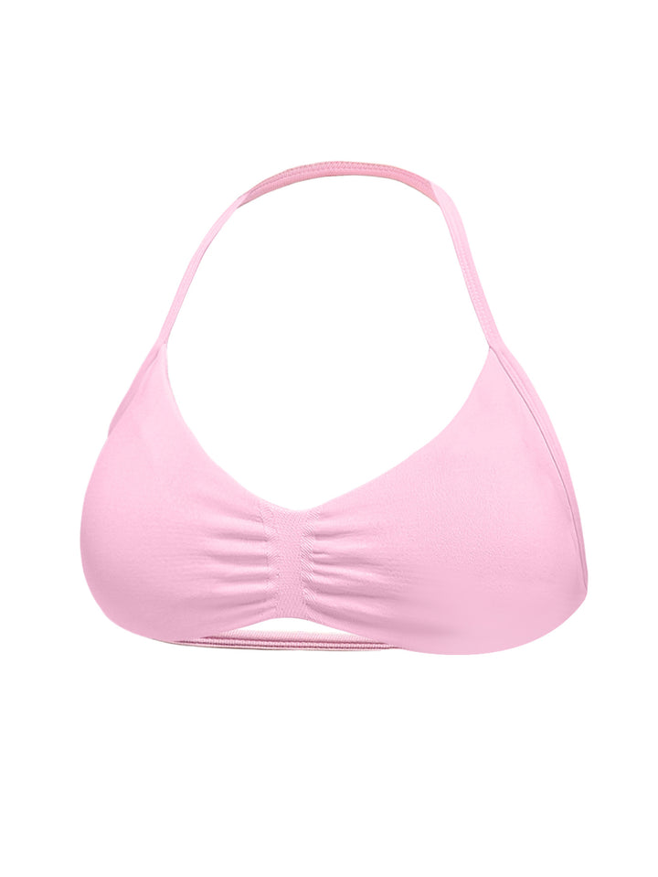 Damen Sport-Bikini-Oberteil mit hoch geschnittenen Shorts und nahtlosem Design Echo Archiv
