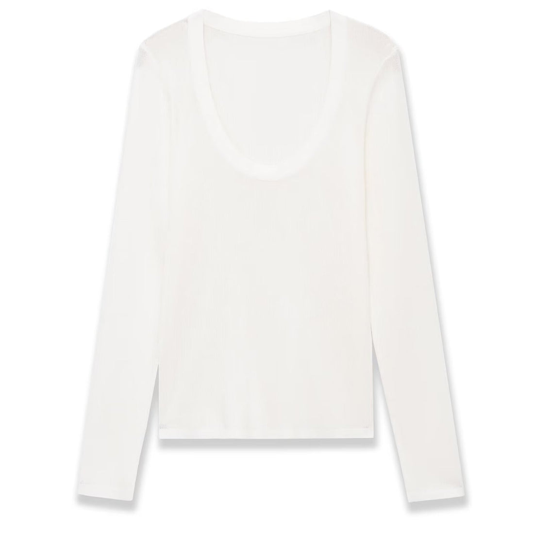 Damen Feinstrick-Pullover mit tiefem U-Ausschnitt und schmaler Silhouette Echoarchiv