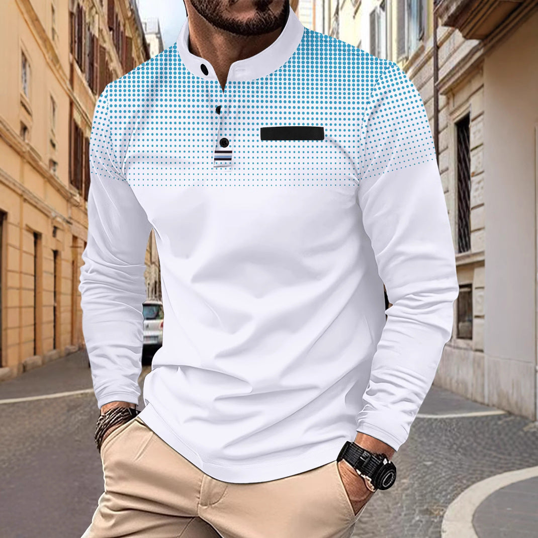 Herren elegantes Poloshirt mit modischem Design Echoarchiv