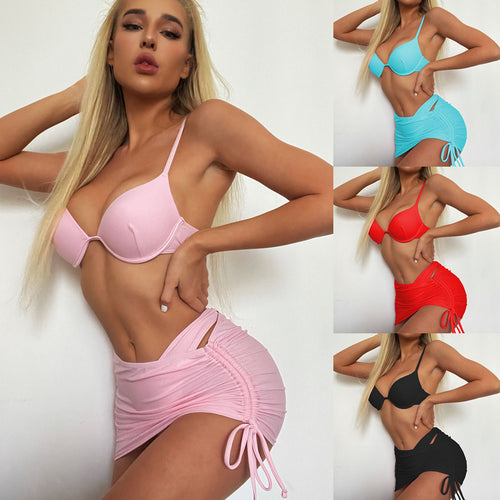 Damen Bikini-Set mit verstellbaren Trägern und raffinierten Rüschen Echo Archiv