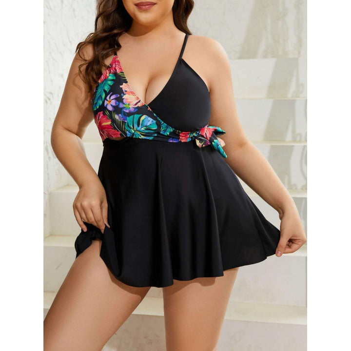 Damen Wickel-Badeanzug mit floralem Design Echo Archiv