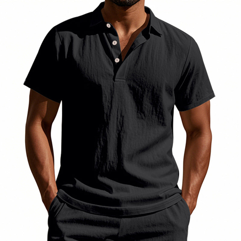 Herren Poloshirt mit atmungsaktiver Struktur und klassischem Kragen Echoarchiv