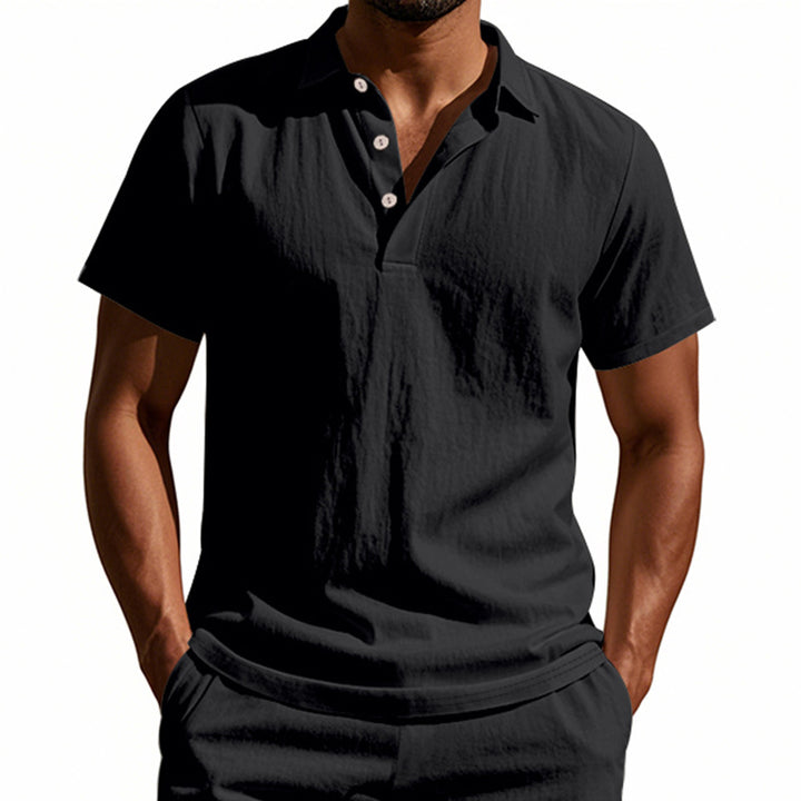 Herren Poloshirt mit atmungsaktiver Struktur und klassischem Kragen Echoarchiv