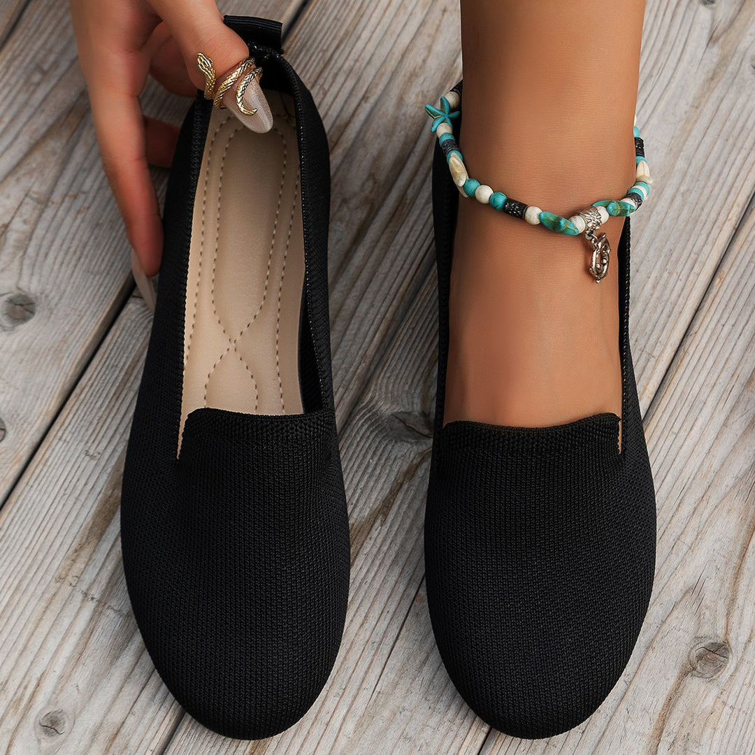 Damen Flexible Strick‑Loafer mit gepolstertem Komfortfußbett und rutschfester Laufsohle – Lioré