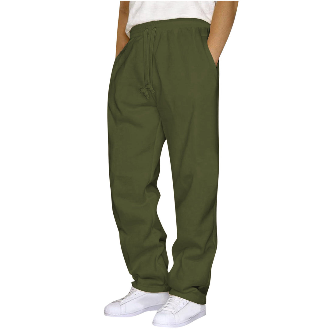 Damen ungekürzte Relax-Freizeithose mit hohem Komfortbund, innenliegendem Kordelzug und seitlichen Eingrifftaschen – Avélisse