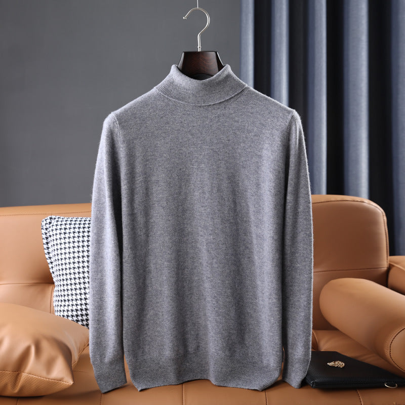 Herren Feiner Rollkragenpullover in schlanker Minimal‑Silhouette aus Woll‑Kaschmir‑Mix Echoarchiv